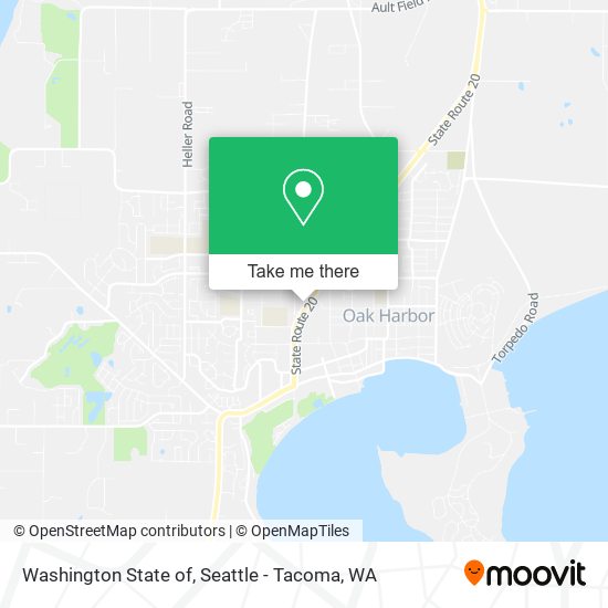 Washington State of map