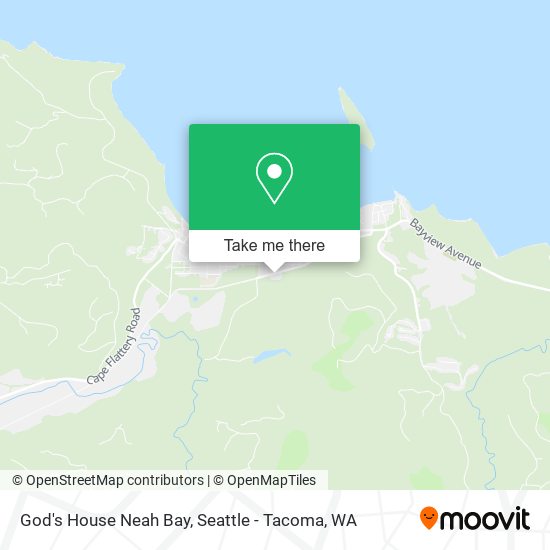 Mapa de God's House Neah Bay