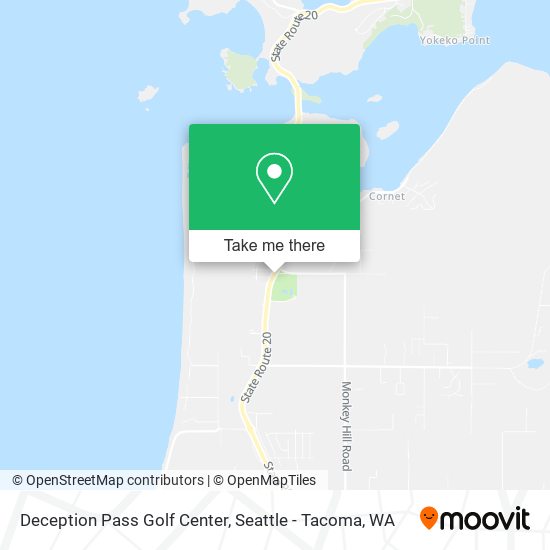 Deception Pass Golf Center map