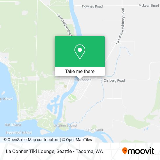 La Conner Tiki Lounge map