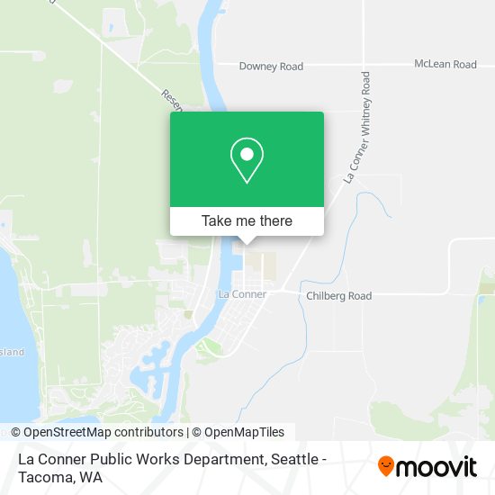 La Conner Public Works Department map
