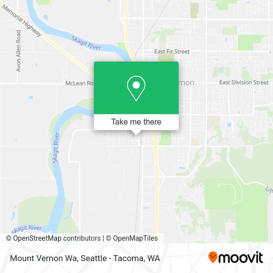 Mapa de Mount Vernon Wa