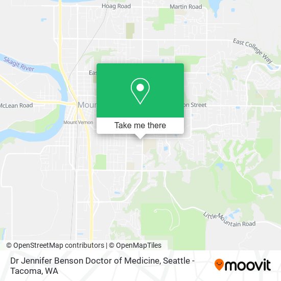 Dr Jennifer Benson Doctor of Medicine map