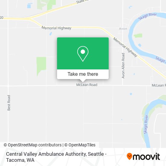 Central Valley Ambulance Authority map