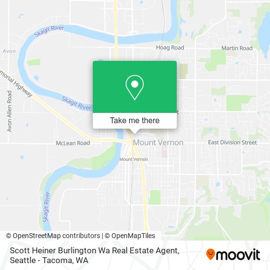 Mapa de Scott Heiner Burlington Wa Real Estate Agent