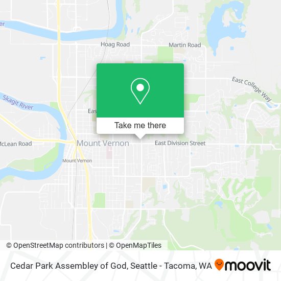 Cedar Park Assembley of God map