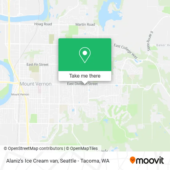 Mapa de Alaniz's Ice Cream van