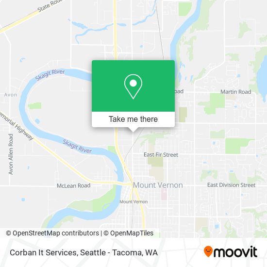 Corban It Services map