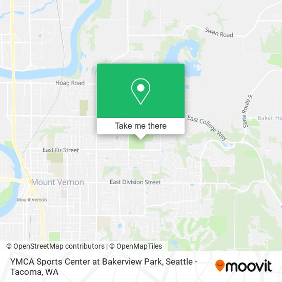 YMCA Sports Center at Bakerview Park map