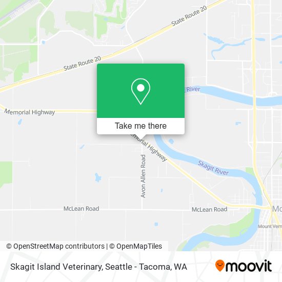 Skagit Island Veterinary map