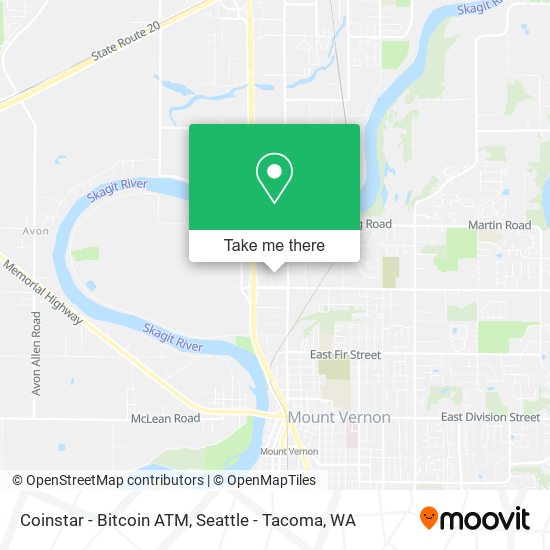 Mapa de Coinstar - Bitcoin ATM