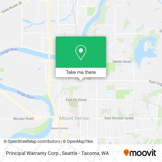 Mapa de Principal Warranty Corp.