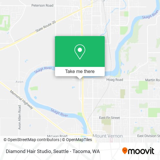 Diamond Hair Studio map