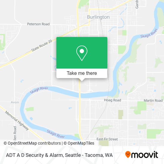 Mapa de ADT A D Security & Alarm