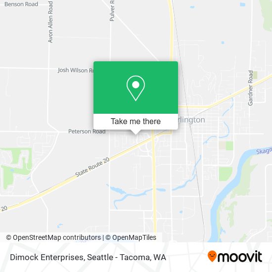 Dimock Enterprises map