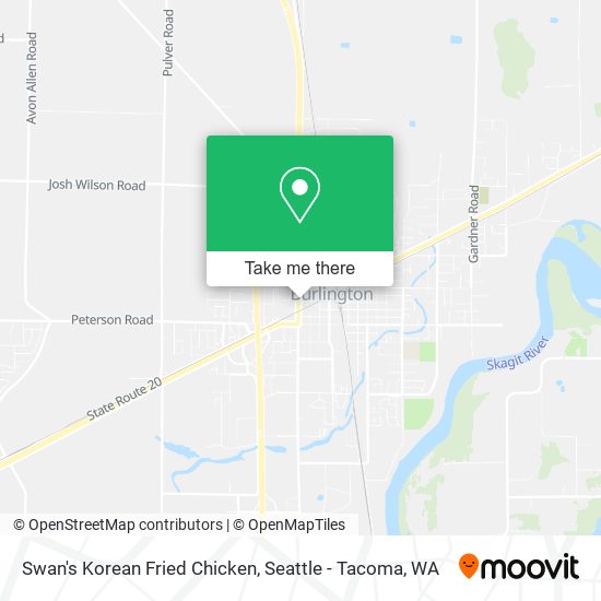 Swan's Korean Fried Chicken map