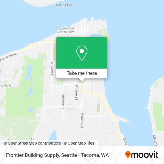 Frontier Building Supply map