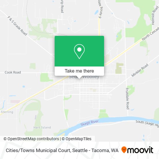 Cities/Towns Municipal Court map