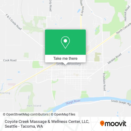 Mapa de Coyote Creek Massage & Wellness Center, LLC