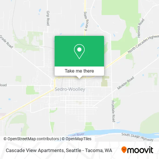 Mapa de Cascade View Apartments