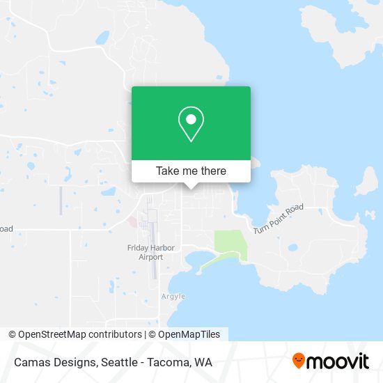Camas Designs map