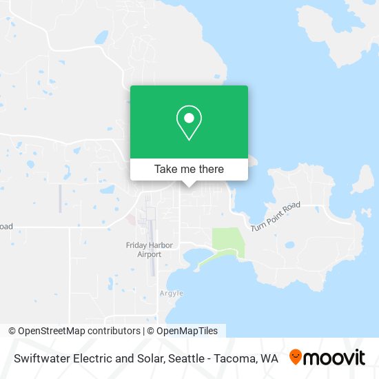 Swiftwater Electric and Solar map