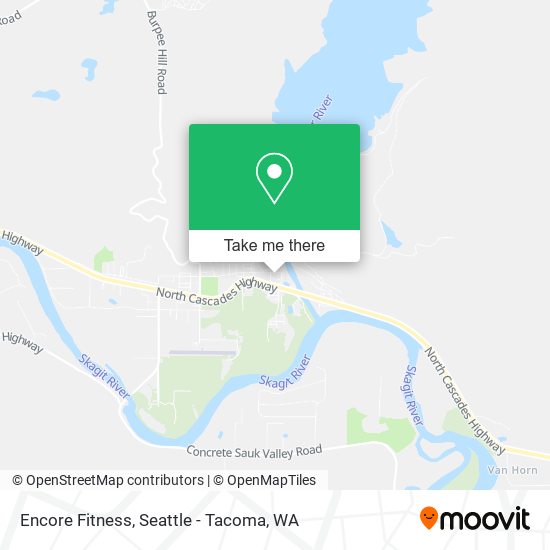 Encore Fitness map