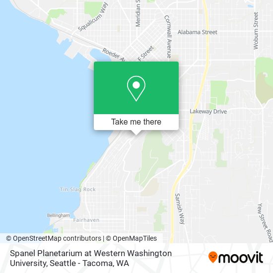 Spanel Planetarium at Western Washington University map