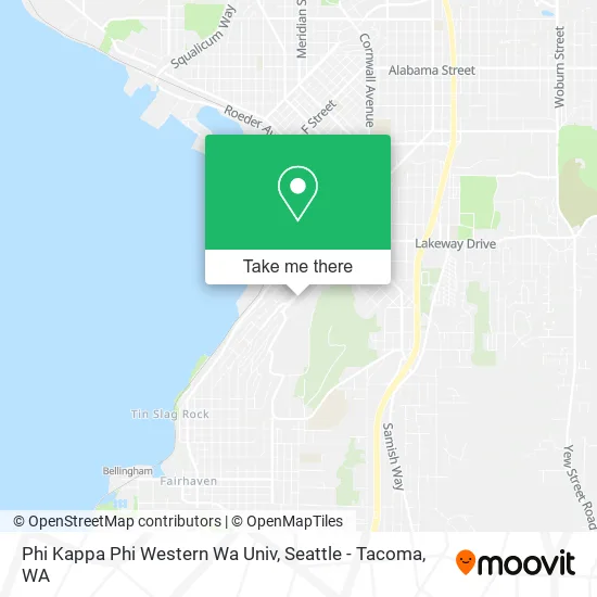 Mapa de Phi Kappa Phi Western Wa Univ
