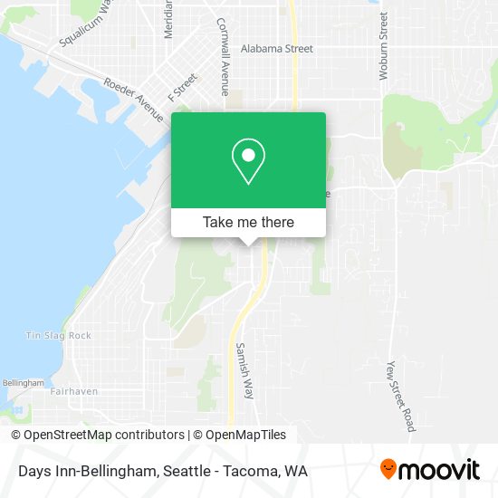 Mapa de Days Inn-Bellingham