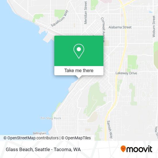 Glass Beach map