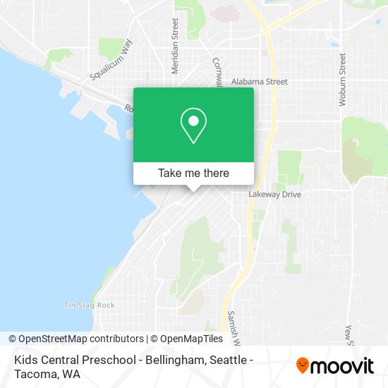 Kids Central Preschool - Bellingham map