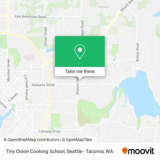Mapa de Tiny Onion Cooking School