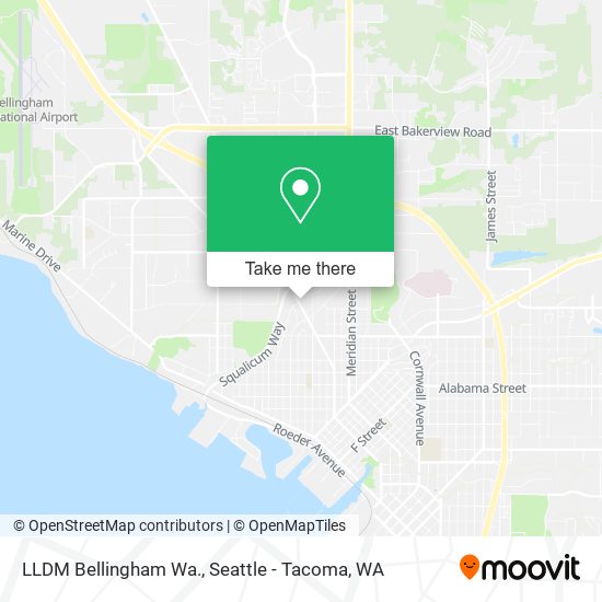 LLDM Bellingham Wa. map