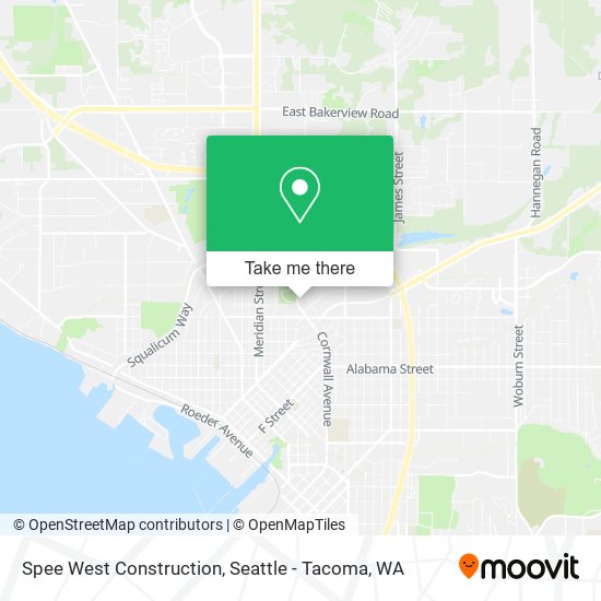 Mapa de Spee West Construction