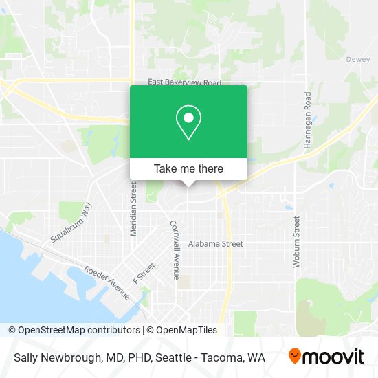 Mapa de Sally Newbrough, MD, PHD