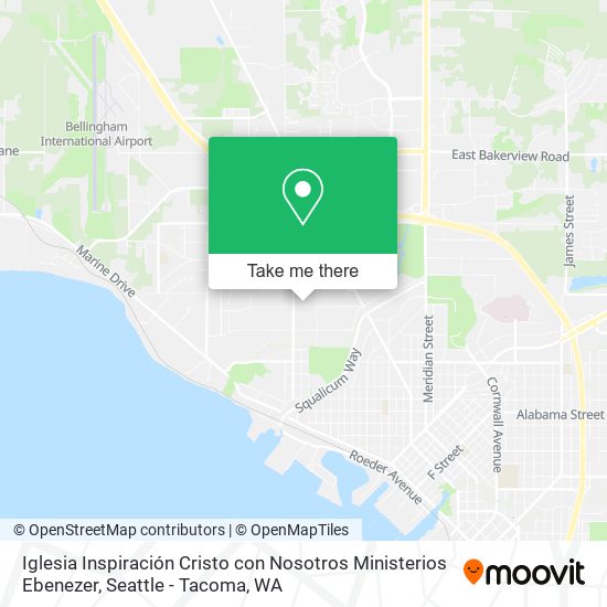 Iglesia Inspiración Cristo con Nosotros Ministerios Ebenezer map