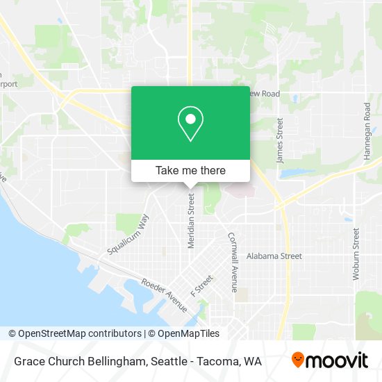 Grace Church Bellingham map
