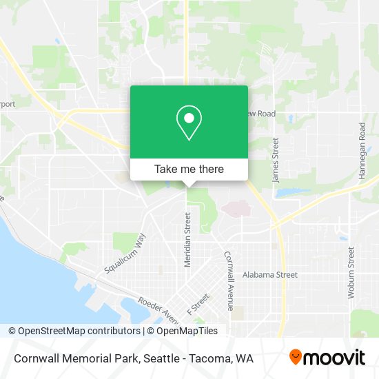 Cornwall Memorial Park map