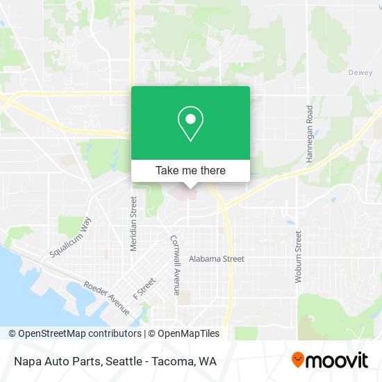 Napa Auto Parts map