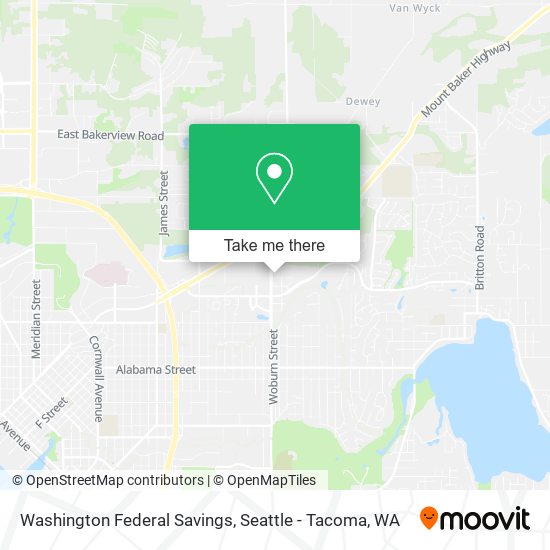 Washington Federal Savings map