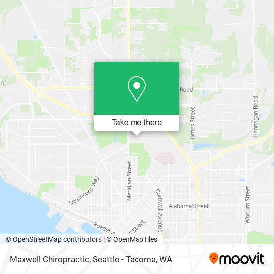 Maxwell Chiropractic map