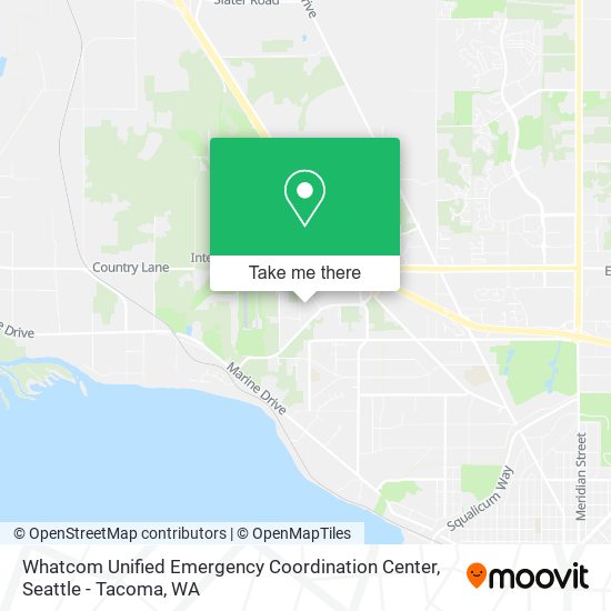 Whatcom Unified Emergency Coordination Center map