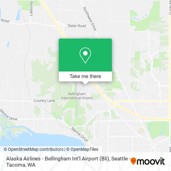 Mapa de Alaska Airlines - Bellingham Int'l Airport (Bli)