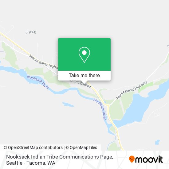 Nooksack Indian Tribe Communications Page map