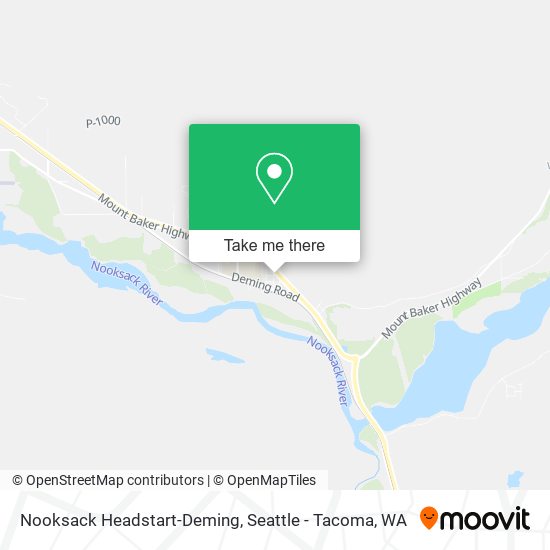Mapa de Nooksack Headstart-Deming