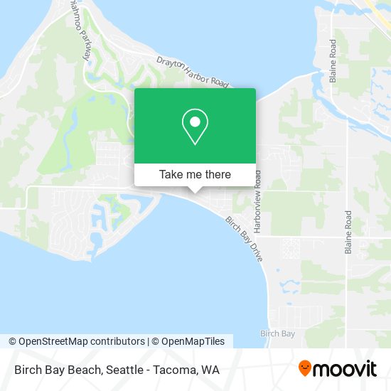 Birch Bay Beach map