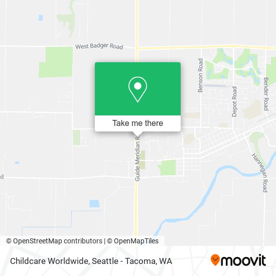 Mapa de Childcare Worldwide