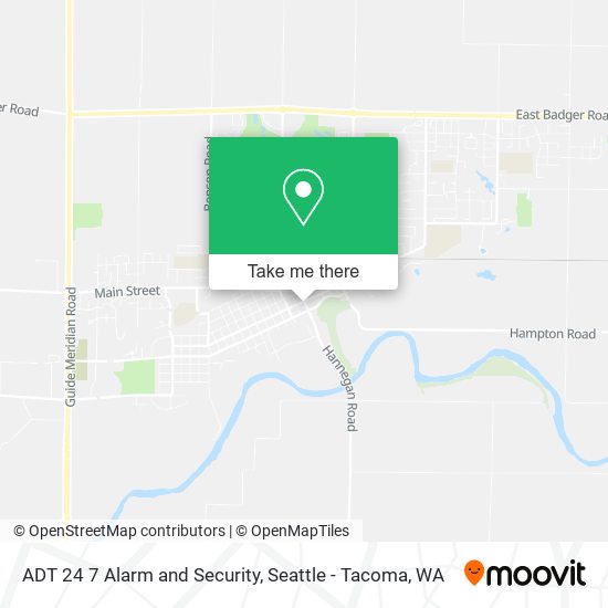 Mapa de ADT 24 7 Alarm and Security