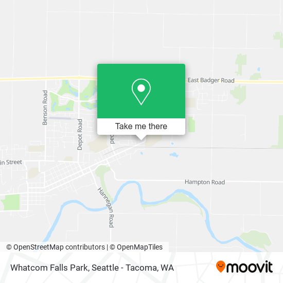 Whatcom Falls Park map